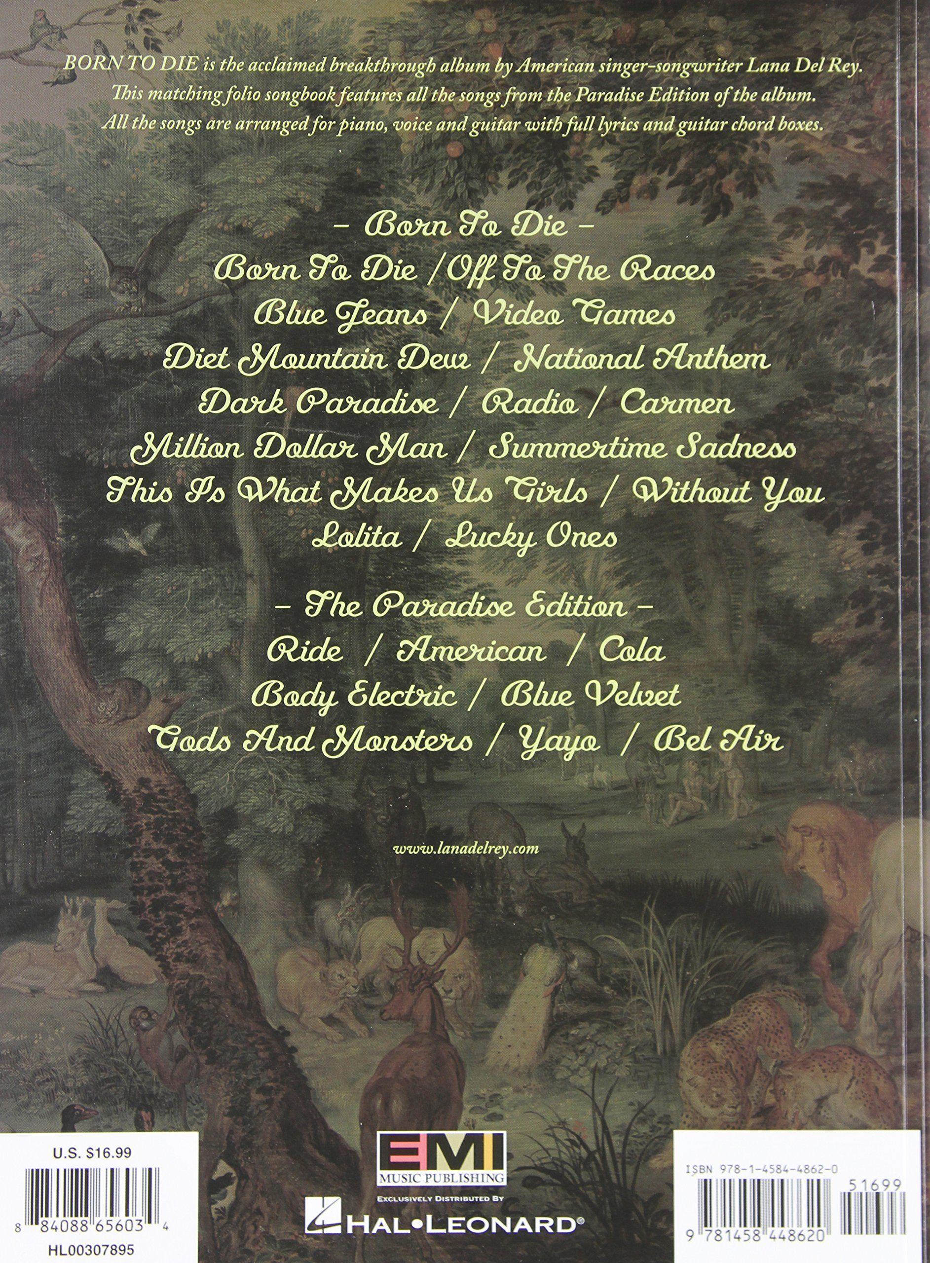 1885x2560 Lana Del Rey to Die: The Paradise Edition: Lana Del Rey: 9781458448620: Books