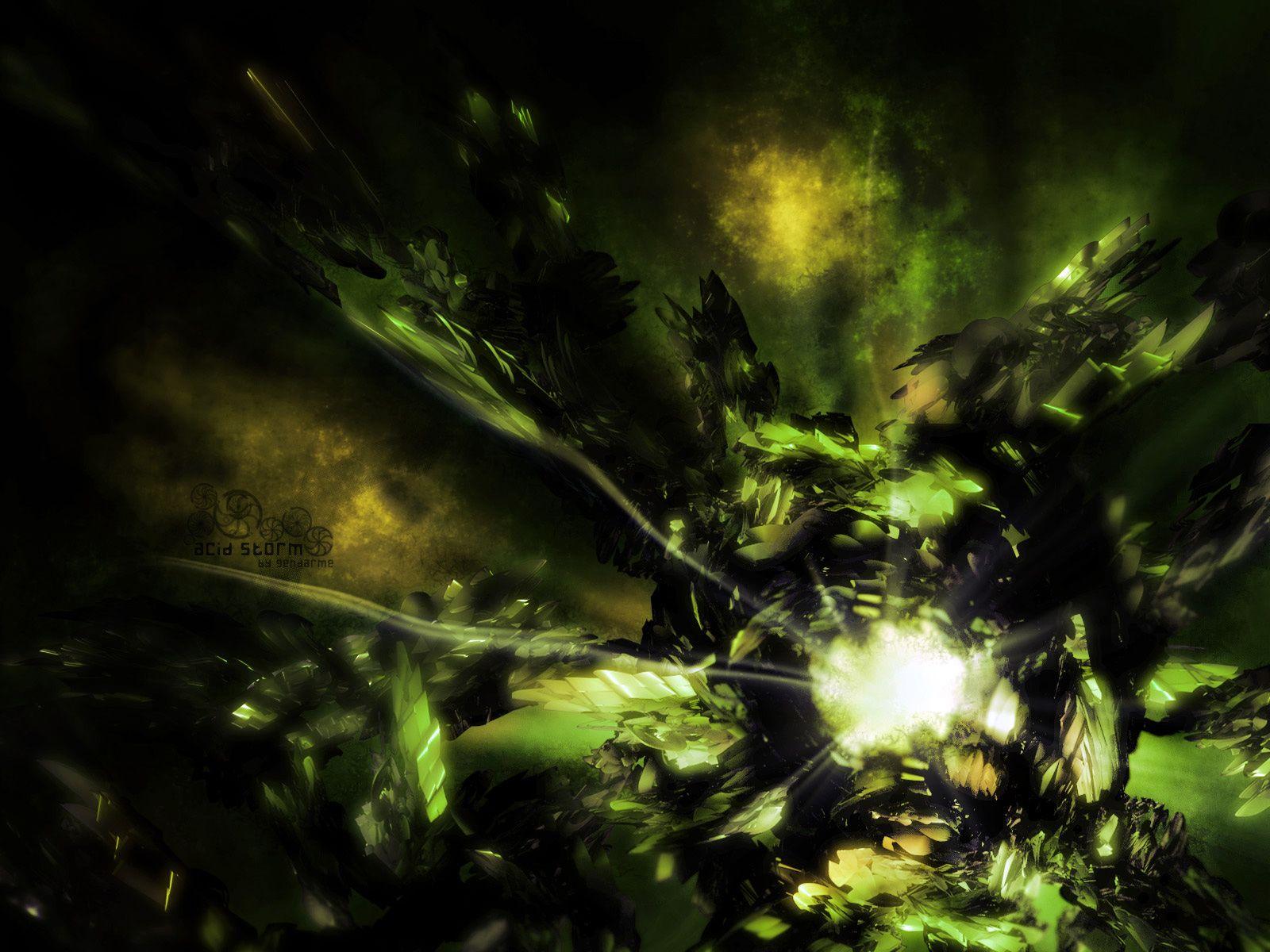 1600x1200 Acid Storm Rainmaker Green < Abstract < Gallery < Desktop Wallpaper