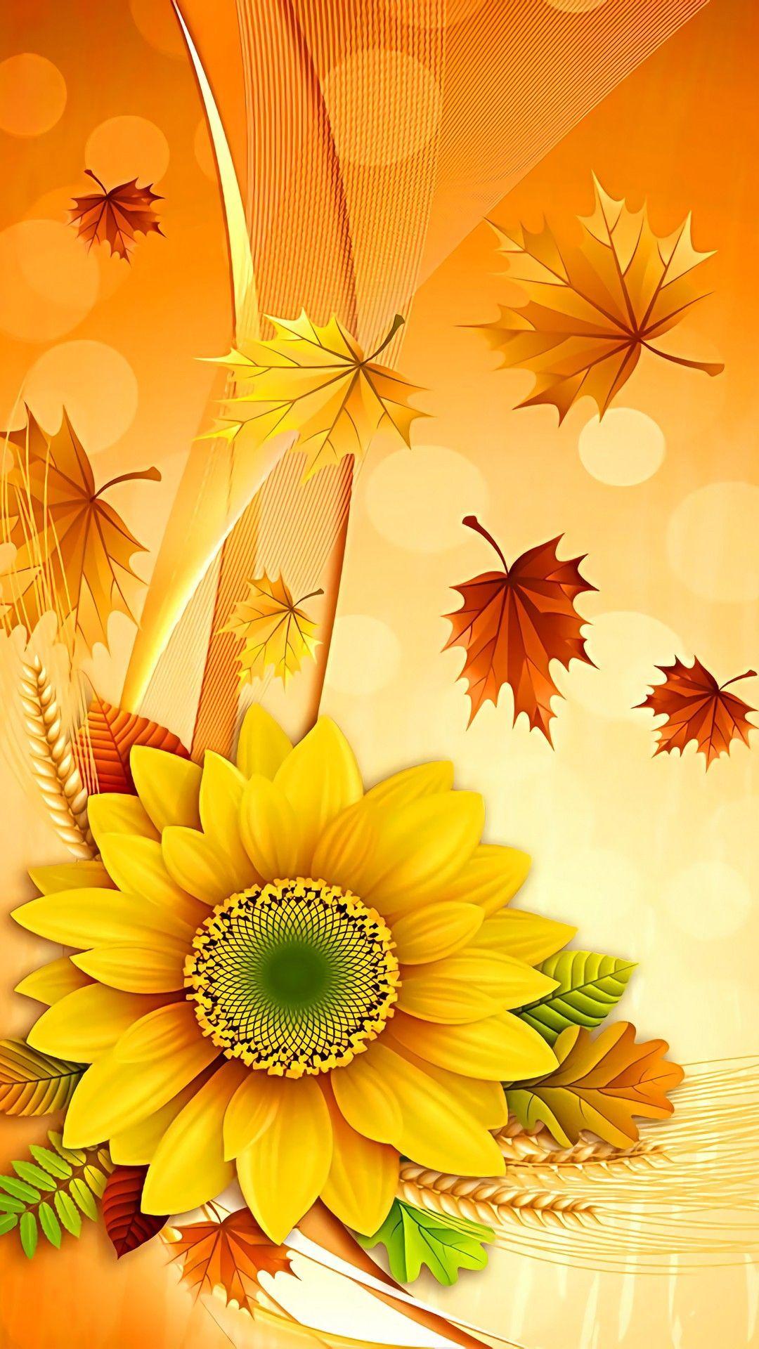 Fall Floral iPhone Wallpapers - Top Free Fall Floral iPhone Backgrounds ...