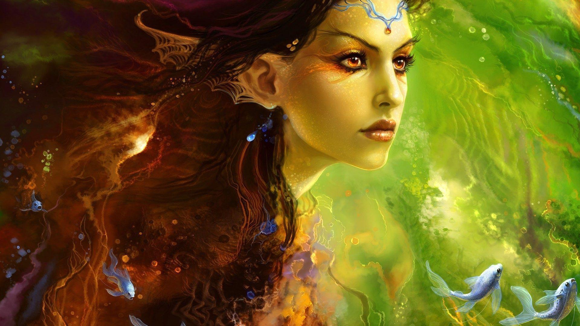 1920x1080 Fantasy: Fantasy Girl Siren Princess, picture nr. 60826