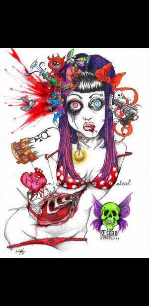 623x1280 Living dead girl wallpaper