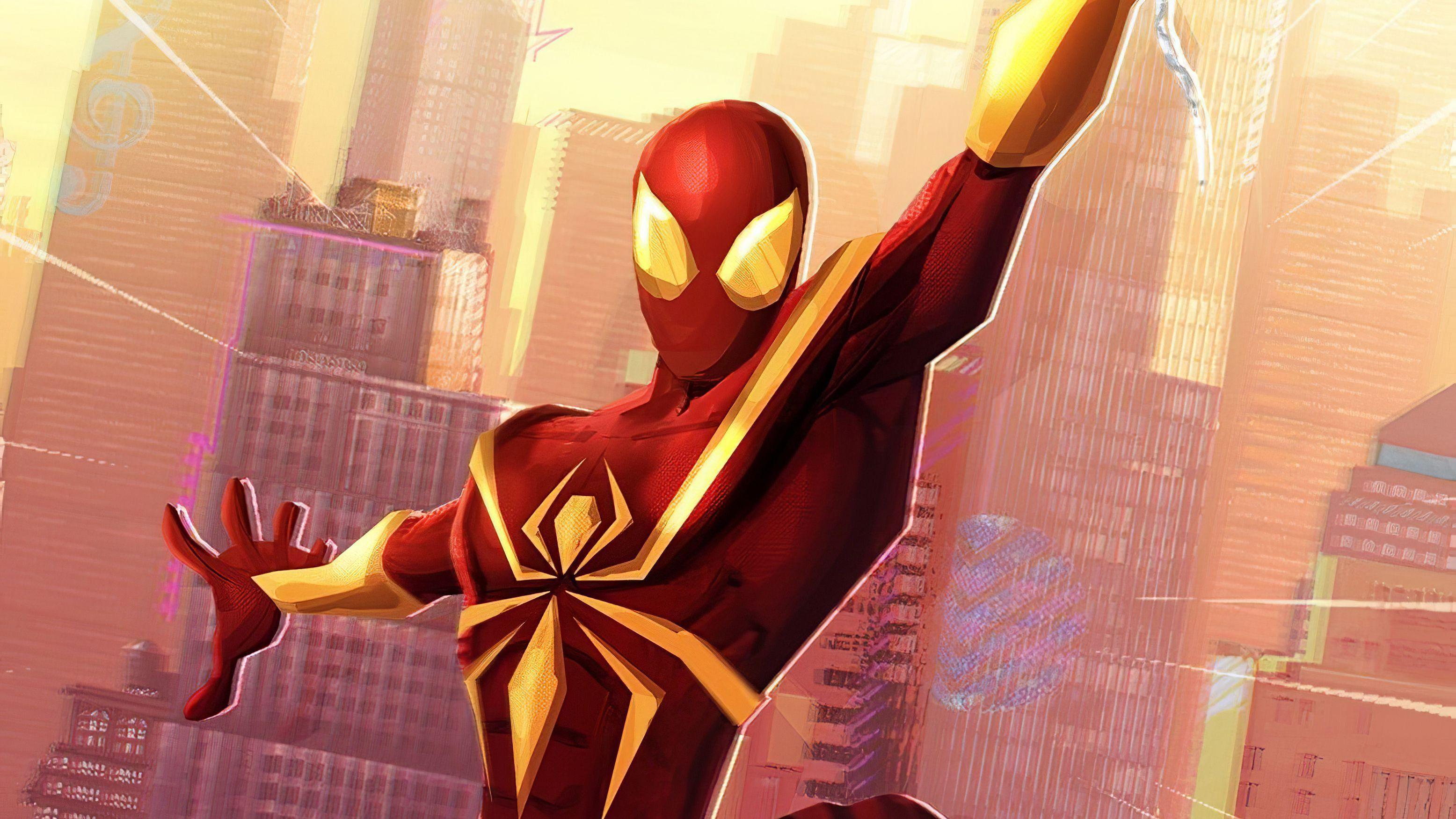 3112x1751 Spiderverse Classic Iron Poster 4k, HD Superheroes, 4k Wallpaper, Image, Background, Photo and Picture