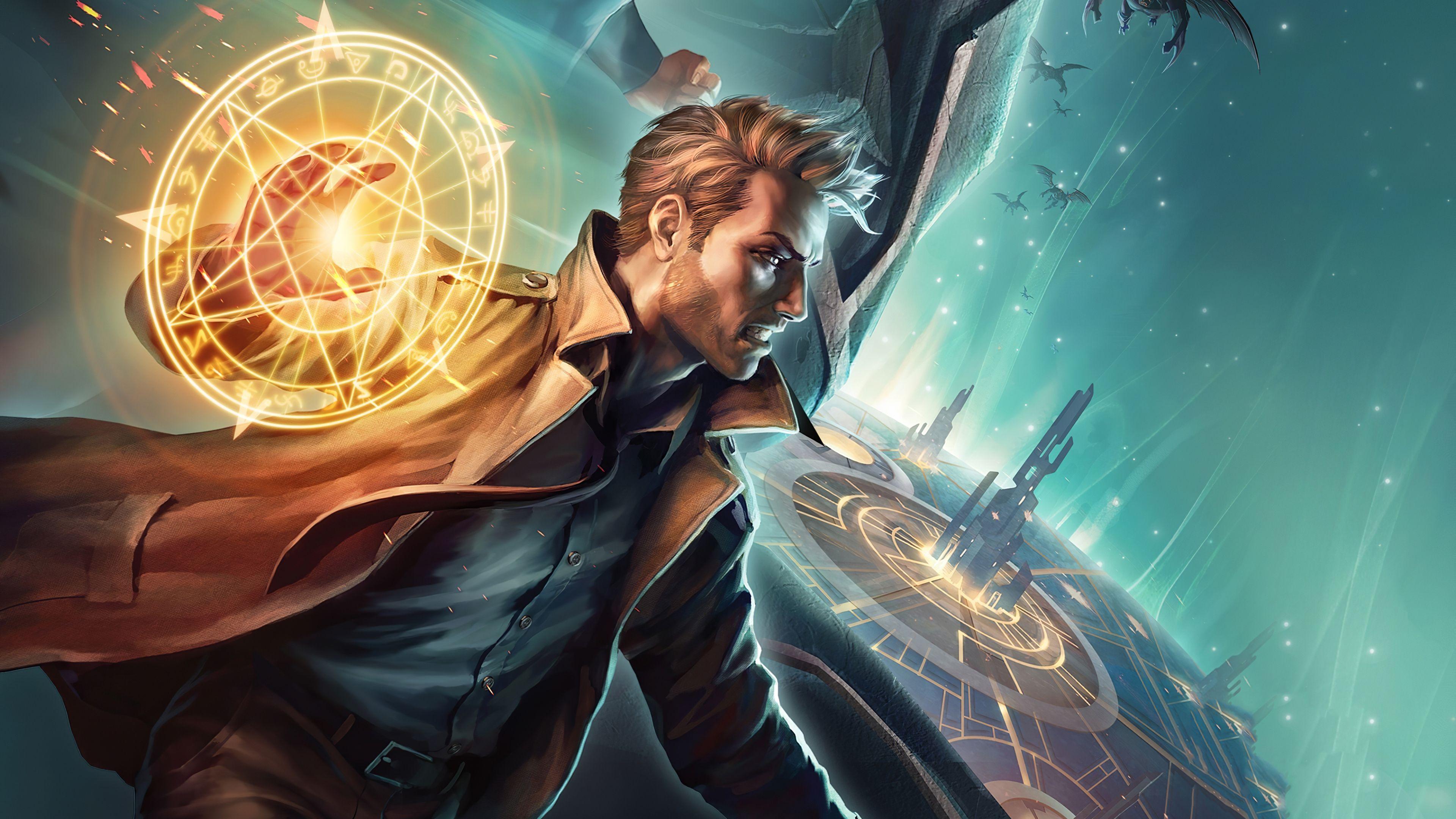 3840x2160 John Constantine Justice League Dark Apokolips War Wallpaper:3840x2160