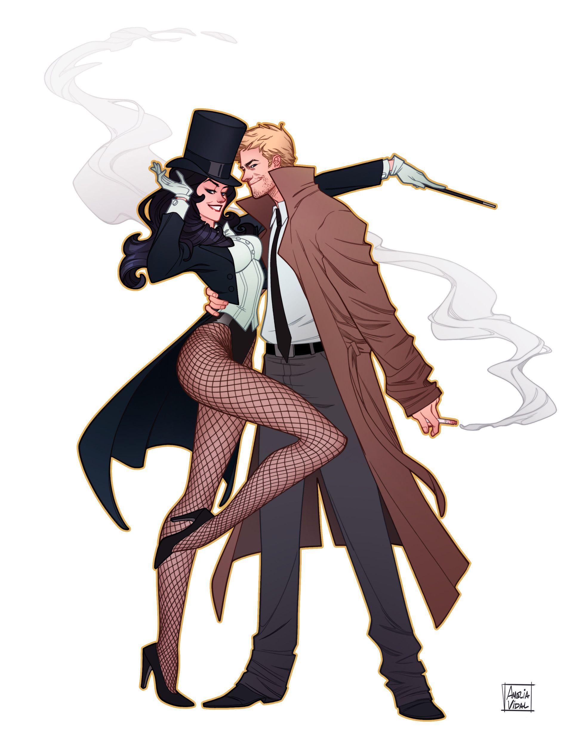 1920x2485 Constantine and Zatanna, Amelia Vidal. Dc comics wallpaper, Dc comics girls, Dc comics women