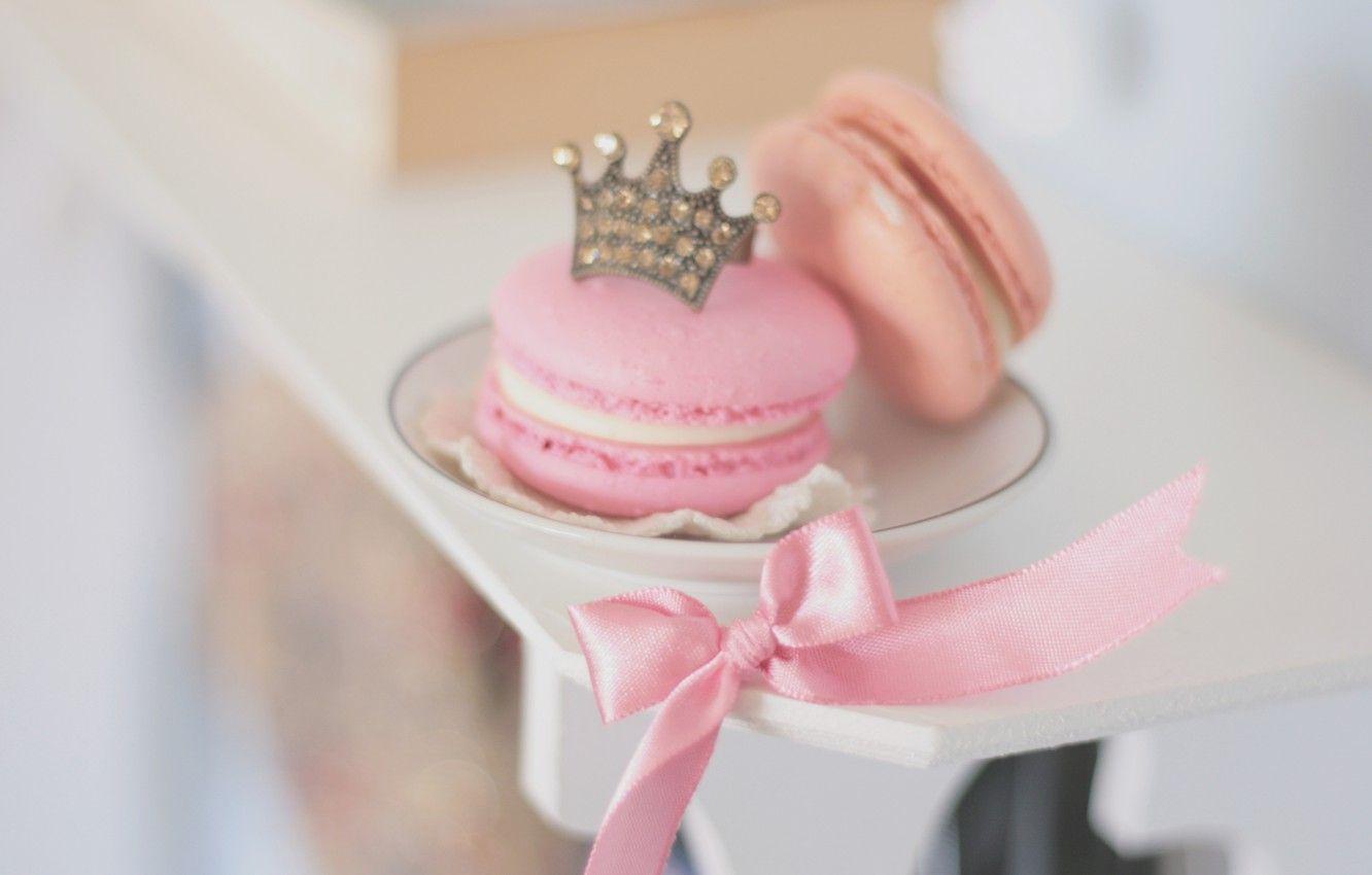 1332x850 Wallpaper Background, Pink, Wallpaper, Mood, Food, Crown, Cookies, Plate, Tape, Cake, Bow, Dumb Dumb, Sweet, HD Wallpaper, Polnoekranogo Image For Desktop, Section еда
