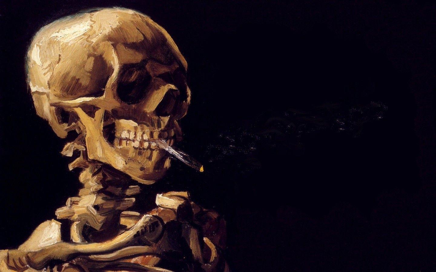 Smoking Skull Wallpaper - Download to your mobile from PHONEKY