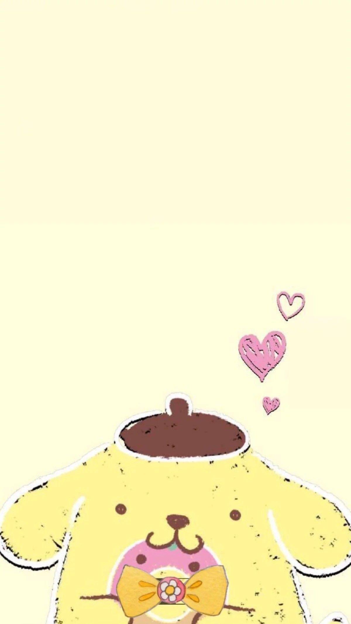 1200x2132 Sanrio Pom Pom Purin and Macaron Wallpaper