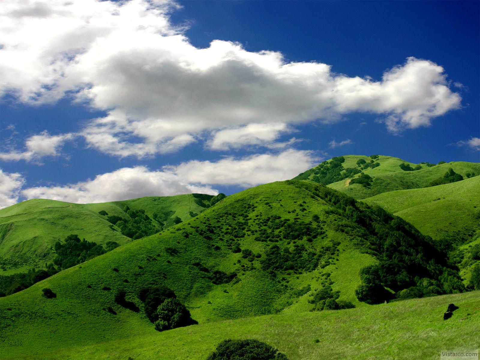 1600x1200 Green Hills Windows 7 Scenery Desktop Wallpaper. Scenery wallpaper. Windows 10 Wallpaper