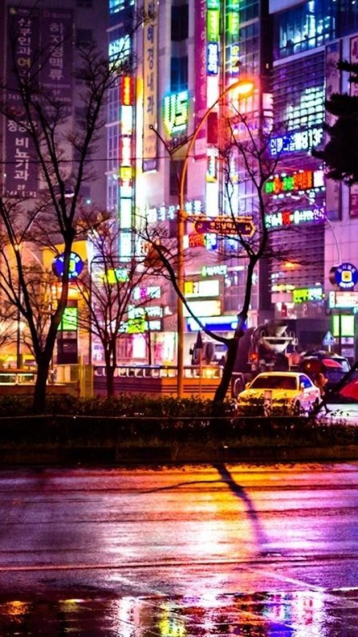 720x1280 Buildings korean asia vehicles umbrellas south korea wallpaper 72469 Phone Wallpaper