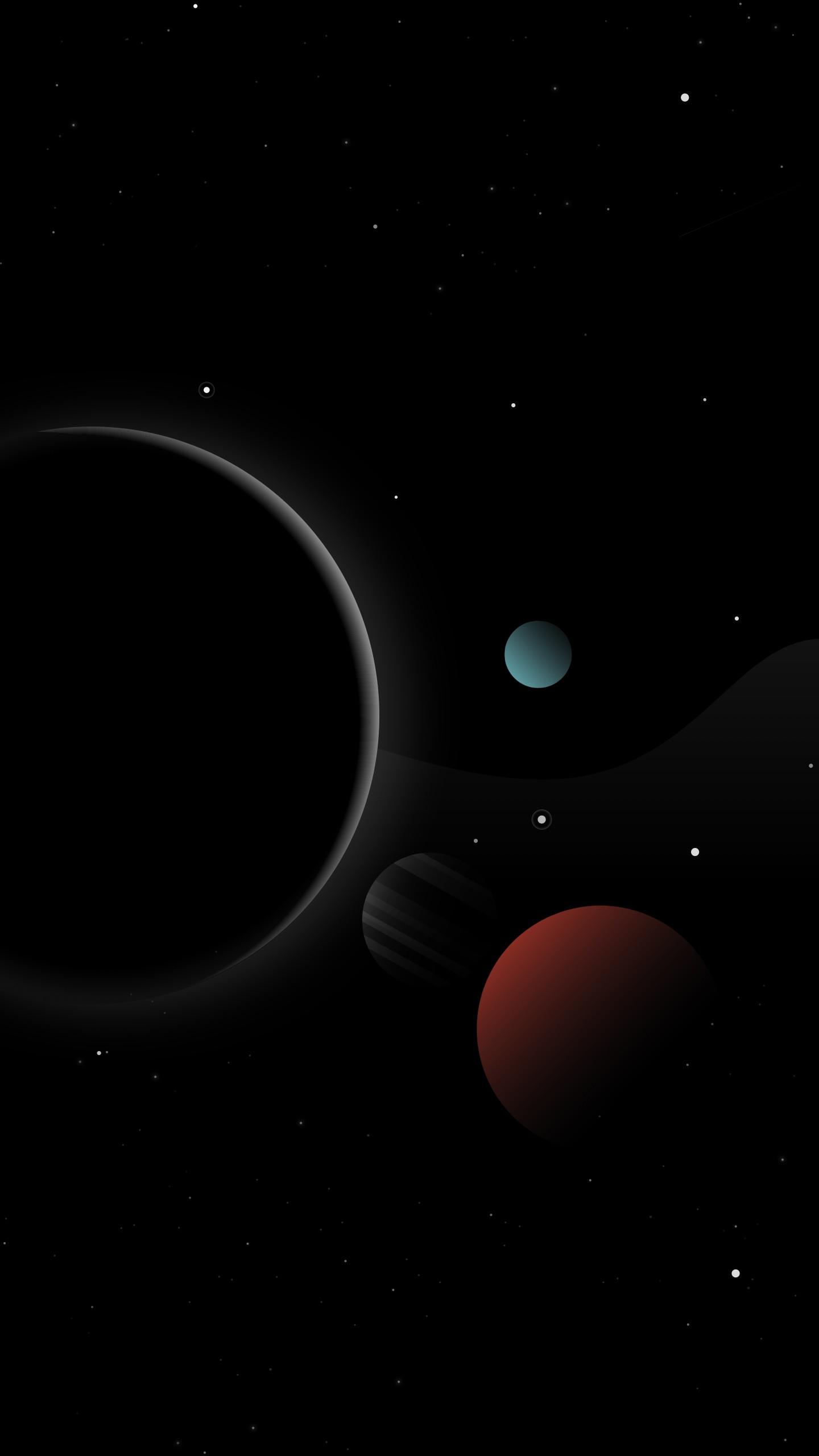 1440x2560 iPhone X Planets Wallpaper