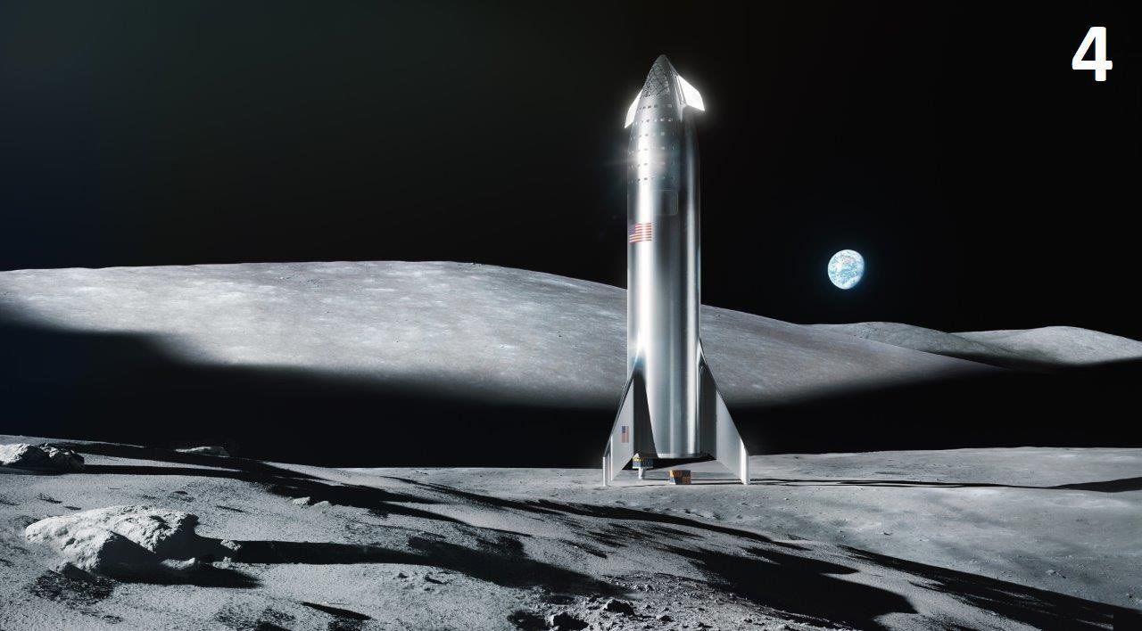 1280x708 Elon Musk shares new renderings of SpaceX Starship on moon, Mars