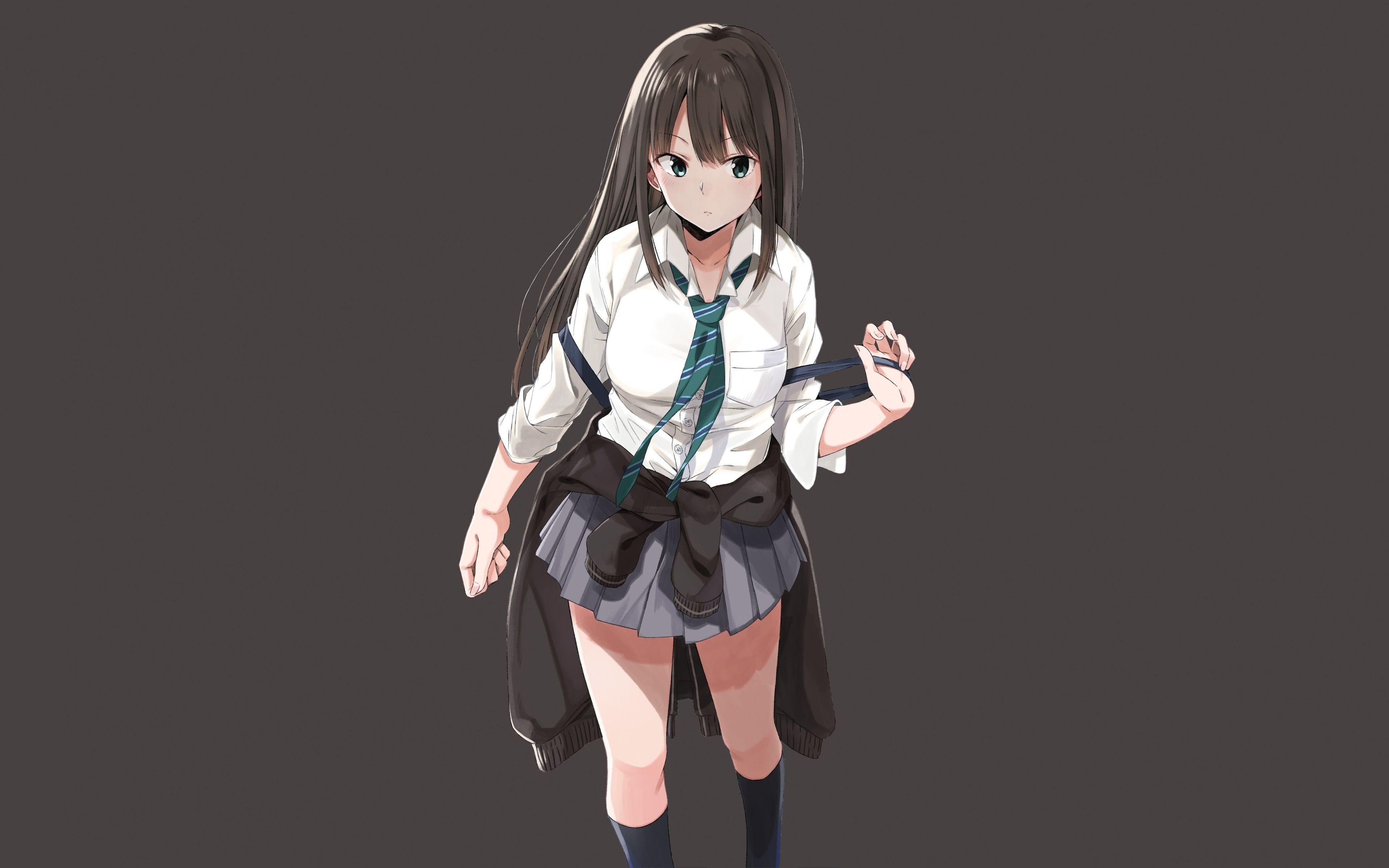 3840x2400 Ultra HD Anime Girl Wallpaper 4k