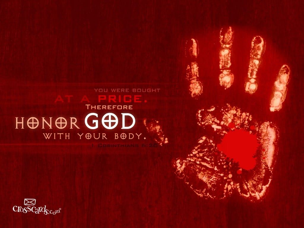 1024x768 Honor God Verses and Scripture Wallpaper for Phone or Computer