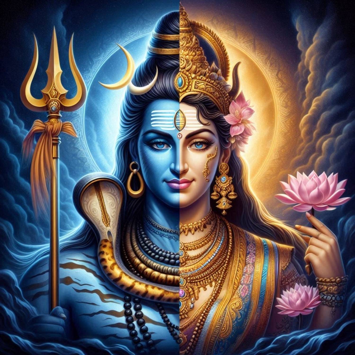 1500x1500 Ordershock 8 inch Shiv Shakti Mahadev With Maa Parvati Wall Sticker For Home Décor 8x8 Inches Self Adhesive Sticker Price in India Ordershock 8 inch Shiv Shakti Mahadev With Maa