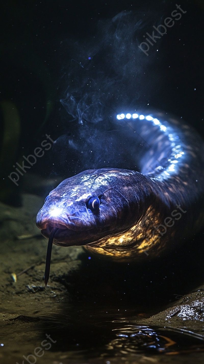 800x1427 An Electric Eel Wallpaper For Smartphone Background. JPG Free Download