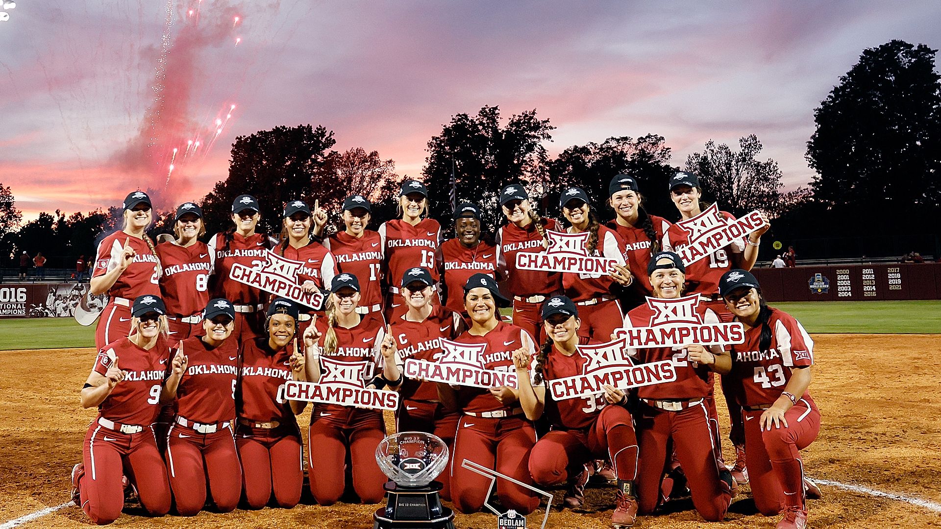1920x1080 OU Softball Wallpaper