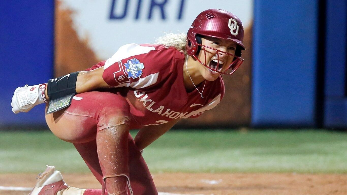 1366x768 OU softball's Jayda Coleman is hitting HRs in the NIL game