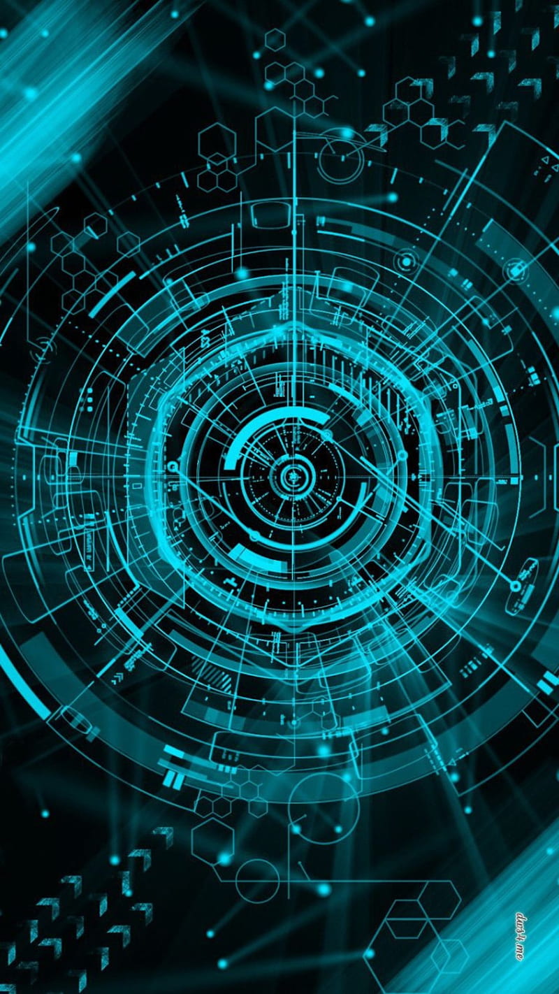 800x1422 Technology, abstract, techno, modern, screen, black, blue, light, HD phone wallpaper