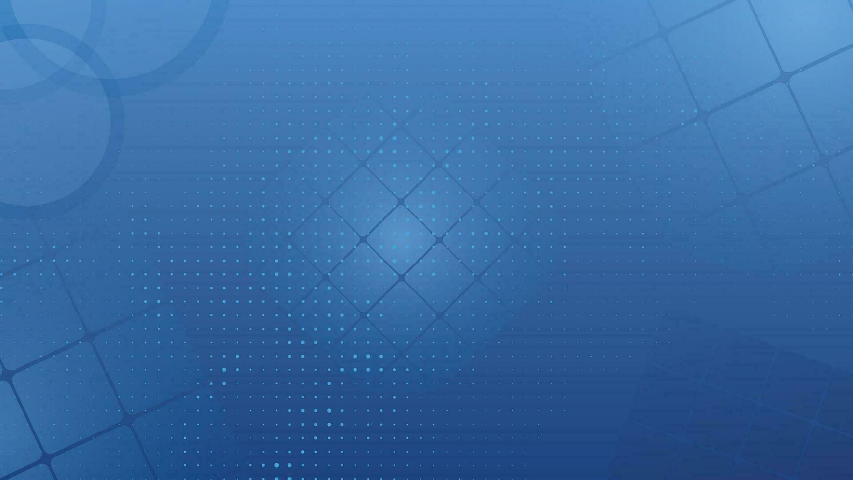 1742x980 technology with grid light blue abstract background with circles and squares halftone dot effect, wallpaper design template