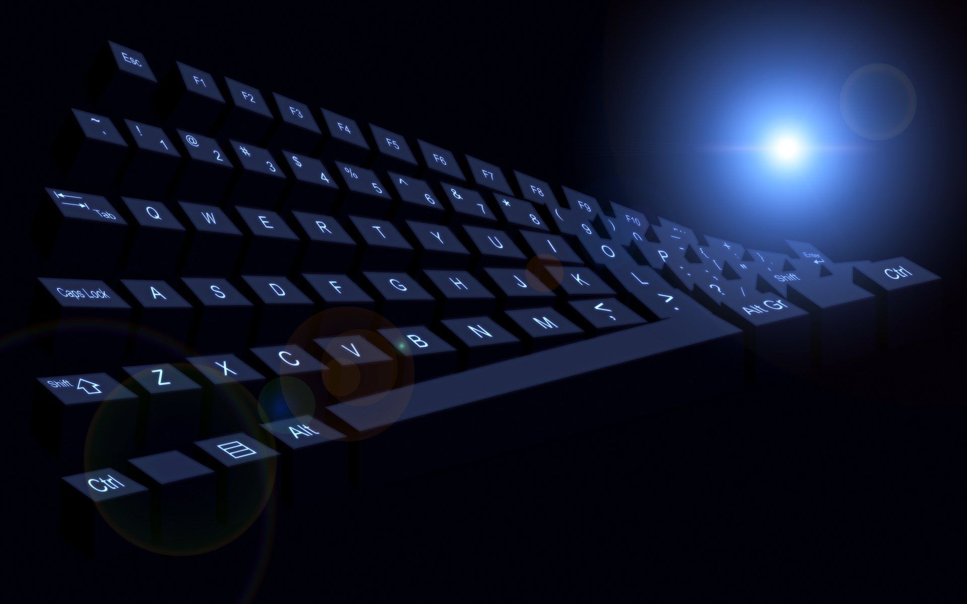 1920x1200 HD Wallpaper: Futuristic Keyboard Technologyx1200
