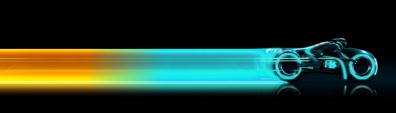 1680x480 Tron Light Cycles • Image • WallpaperFusion by Binary Fortress Software