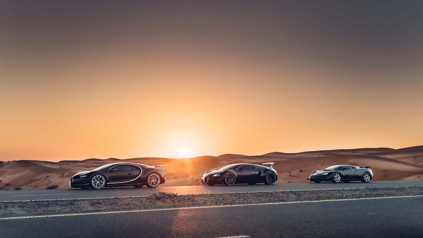 1600x900 Feast your eyes on Bugatti's 'Holy Trinity' of hypercars