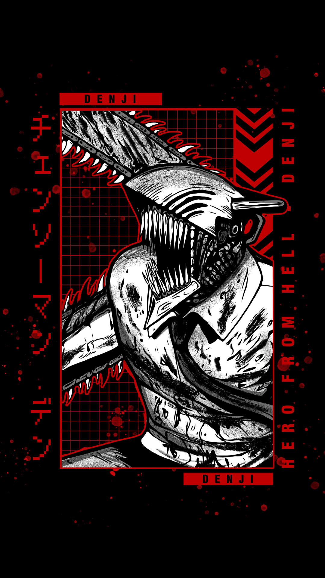 1080x1920 Denji Wallpaper 4K, AMOLED, Chainsaw Man