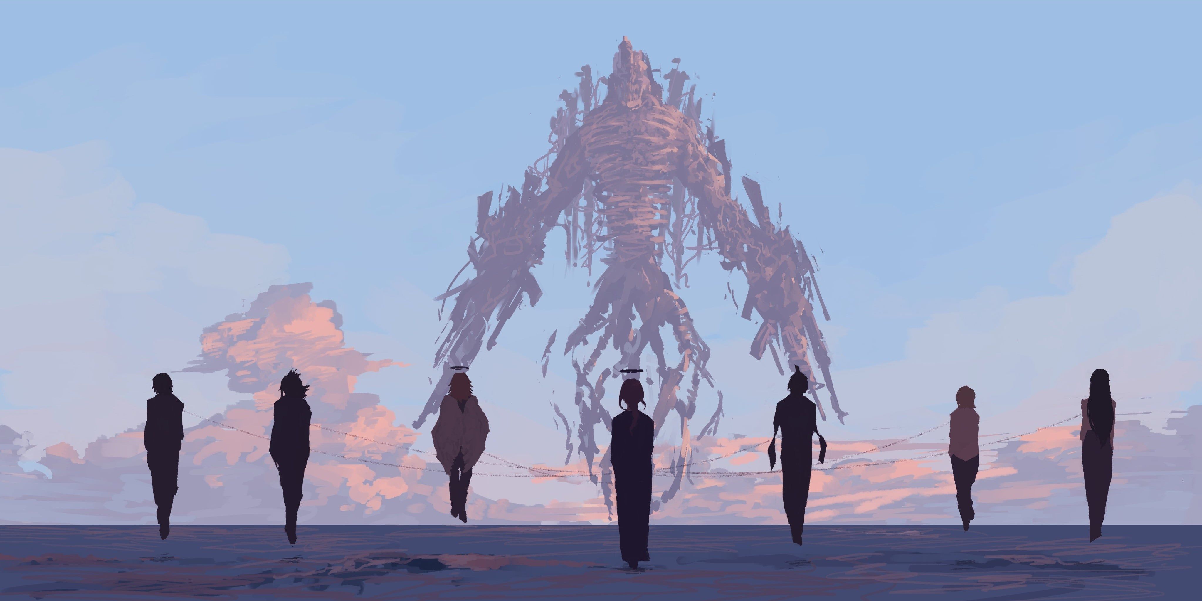 4093x2047 Can Someone Animate This Chainsaw Man Wallpaper