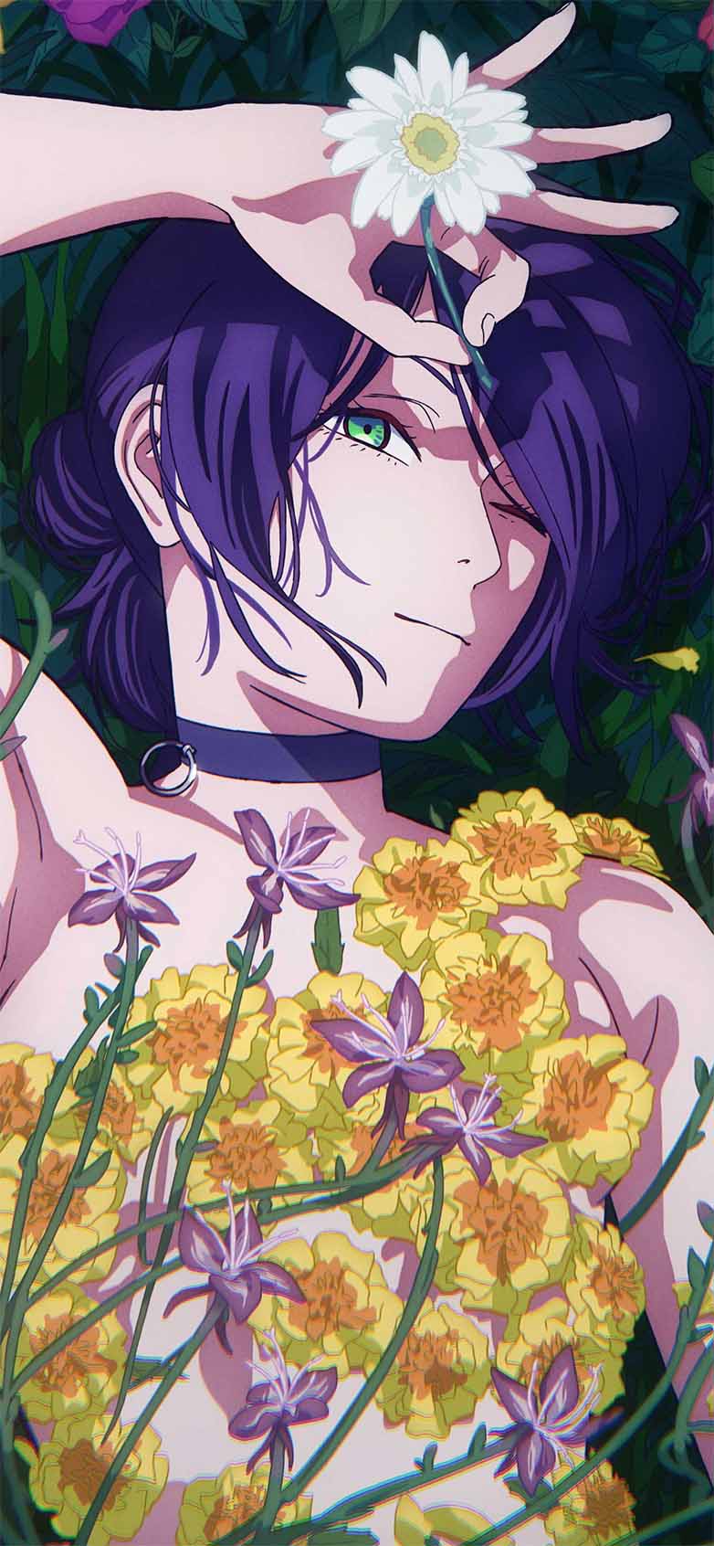 782x1692 Chainsaw Man Reze Flower Scene Anime Wallpaper iPhone HD
