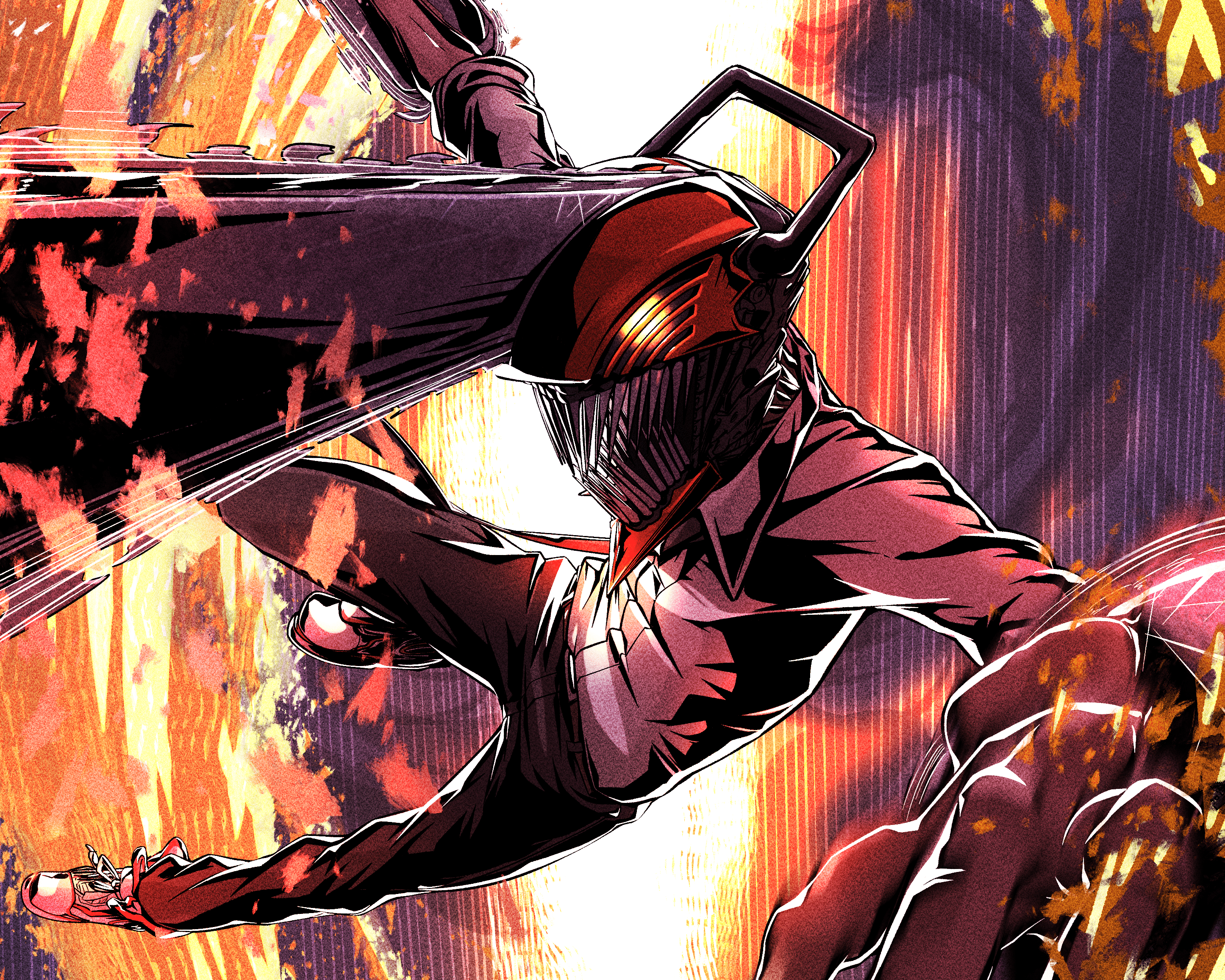2891x2313 Chainsaw Man HD: Denji in Action