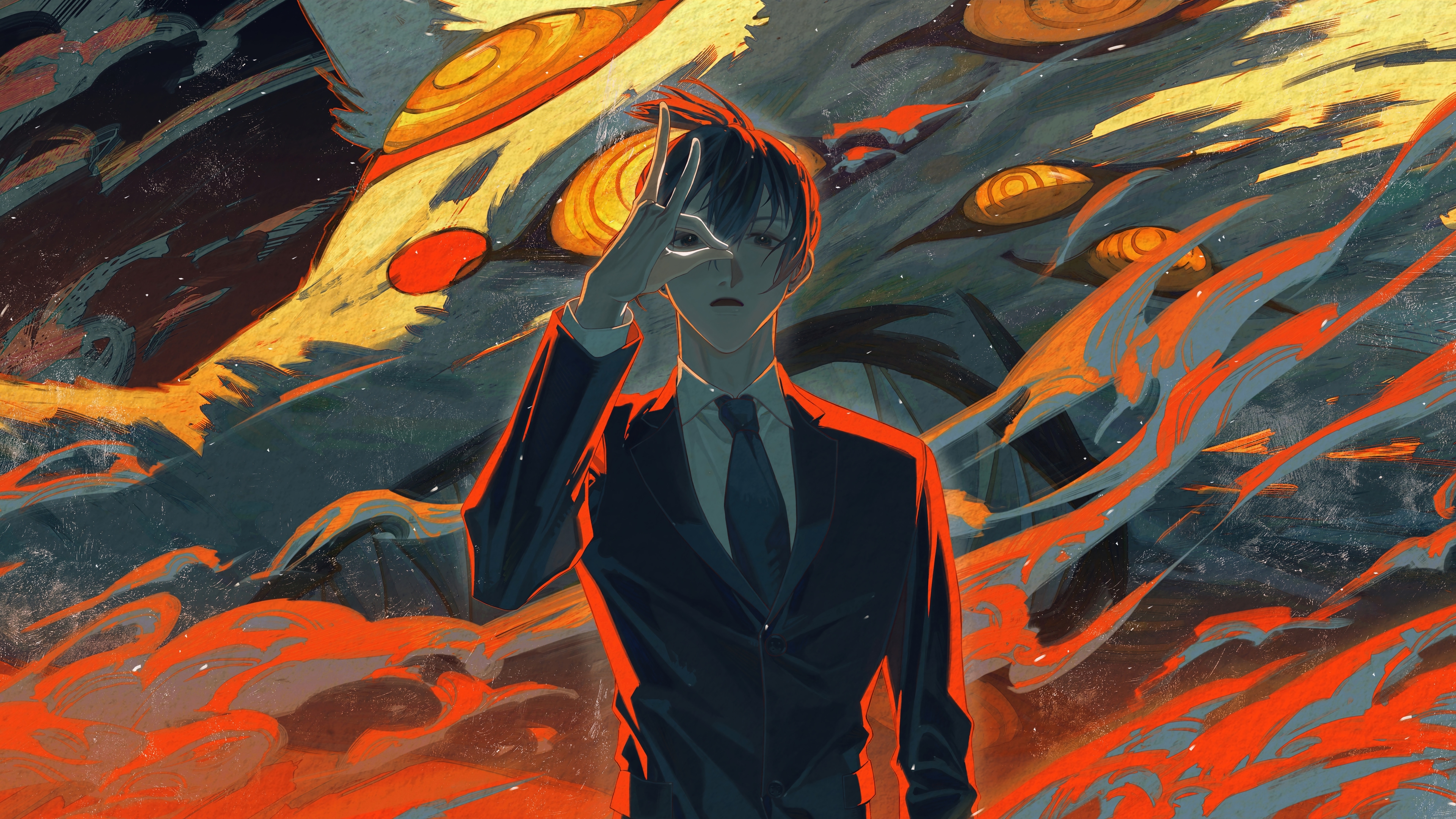 3840x2160 Chainsaw Man Aki Hayakawa Art Wallpaper, HD Anime 4K Wallpaper, Image and Background
