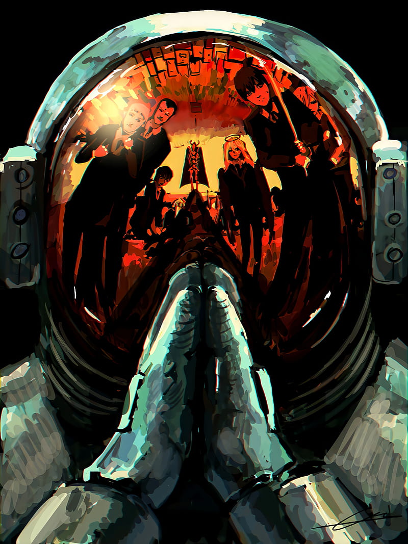 800x1067 Chainsaw man, anime, astronaut, chainsawman, manga, HD phone wallpaper