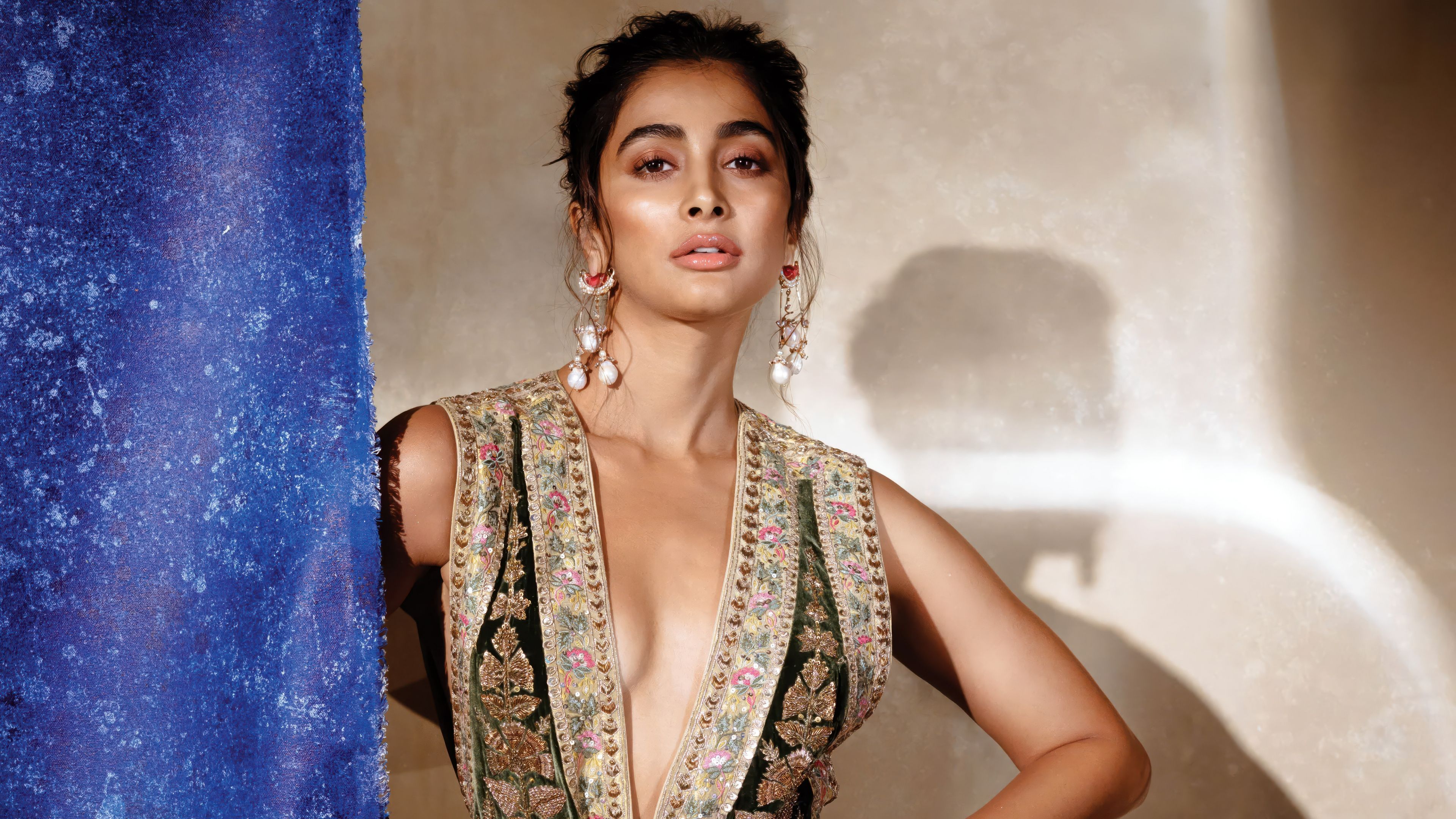 3840x2160 Pooja Hegde Wallpaper 4K, Fashion, 5K, Ethnic wear