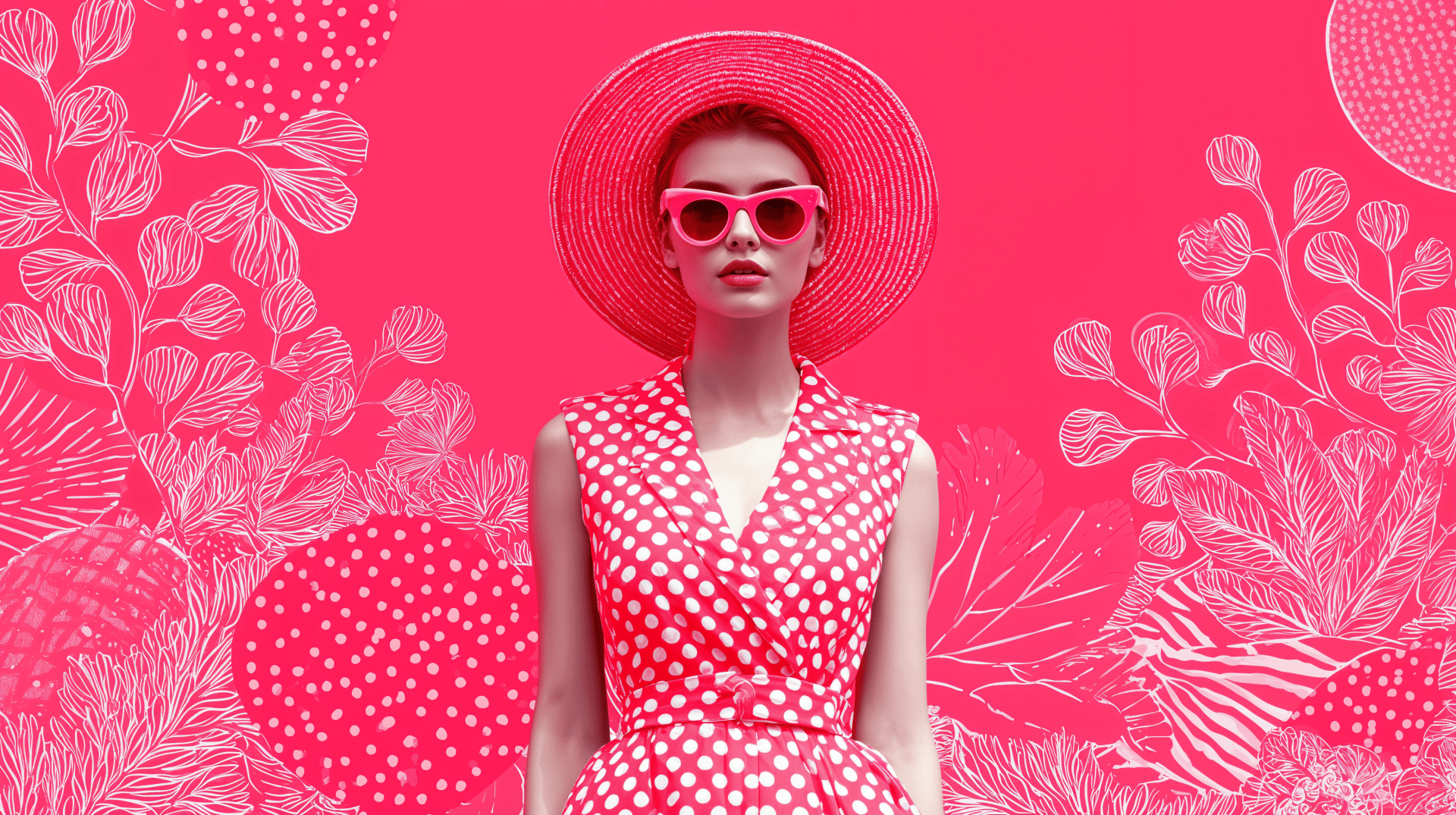 1920x1075 Bold Summer Style: 4K Ultra HD Woman Fashion Wallpaper