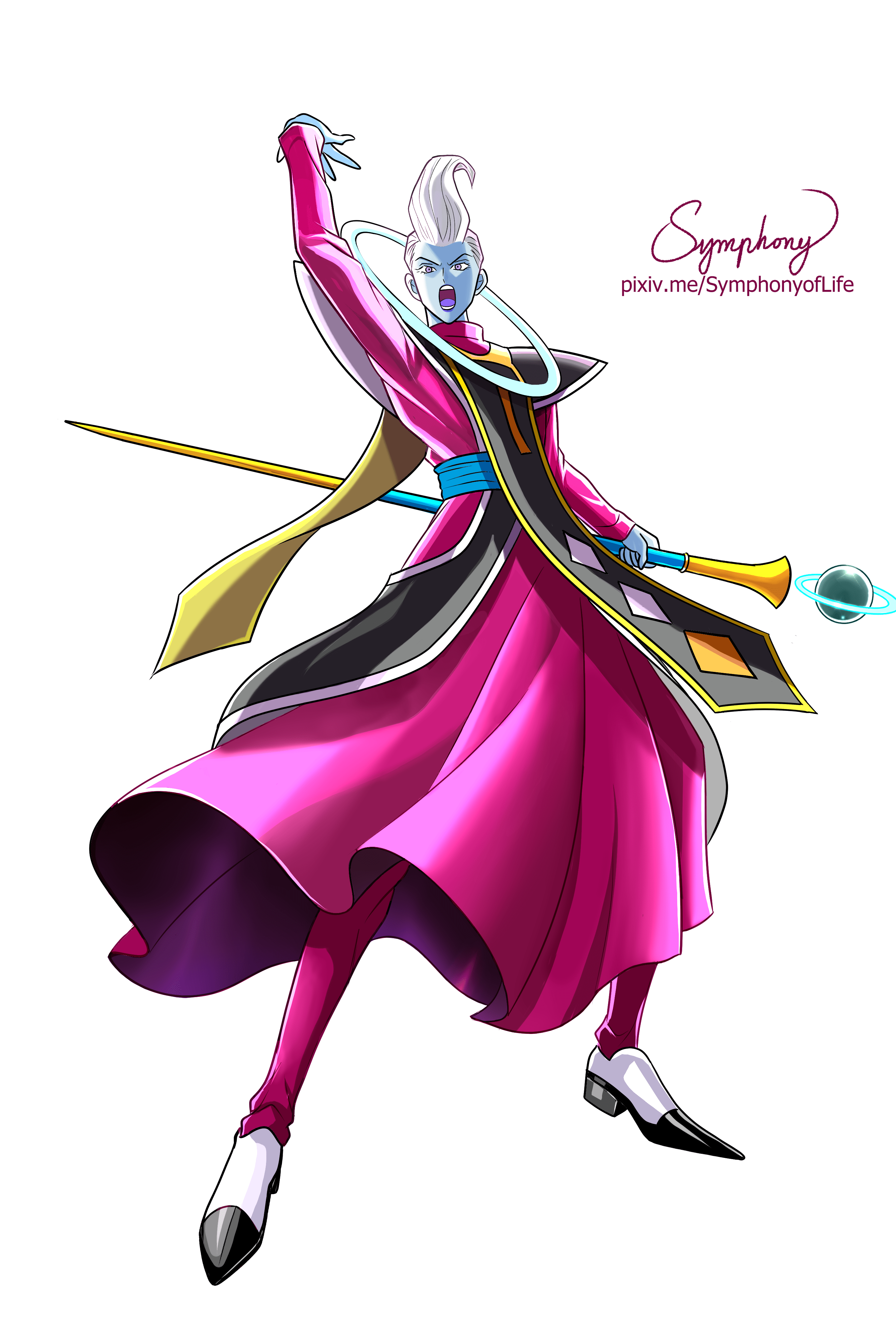 2920x4348 Art by me BEHOLD ALL THIS COSMIC POWER! Does anyone else want to see Whis go all out just once?