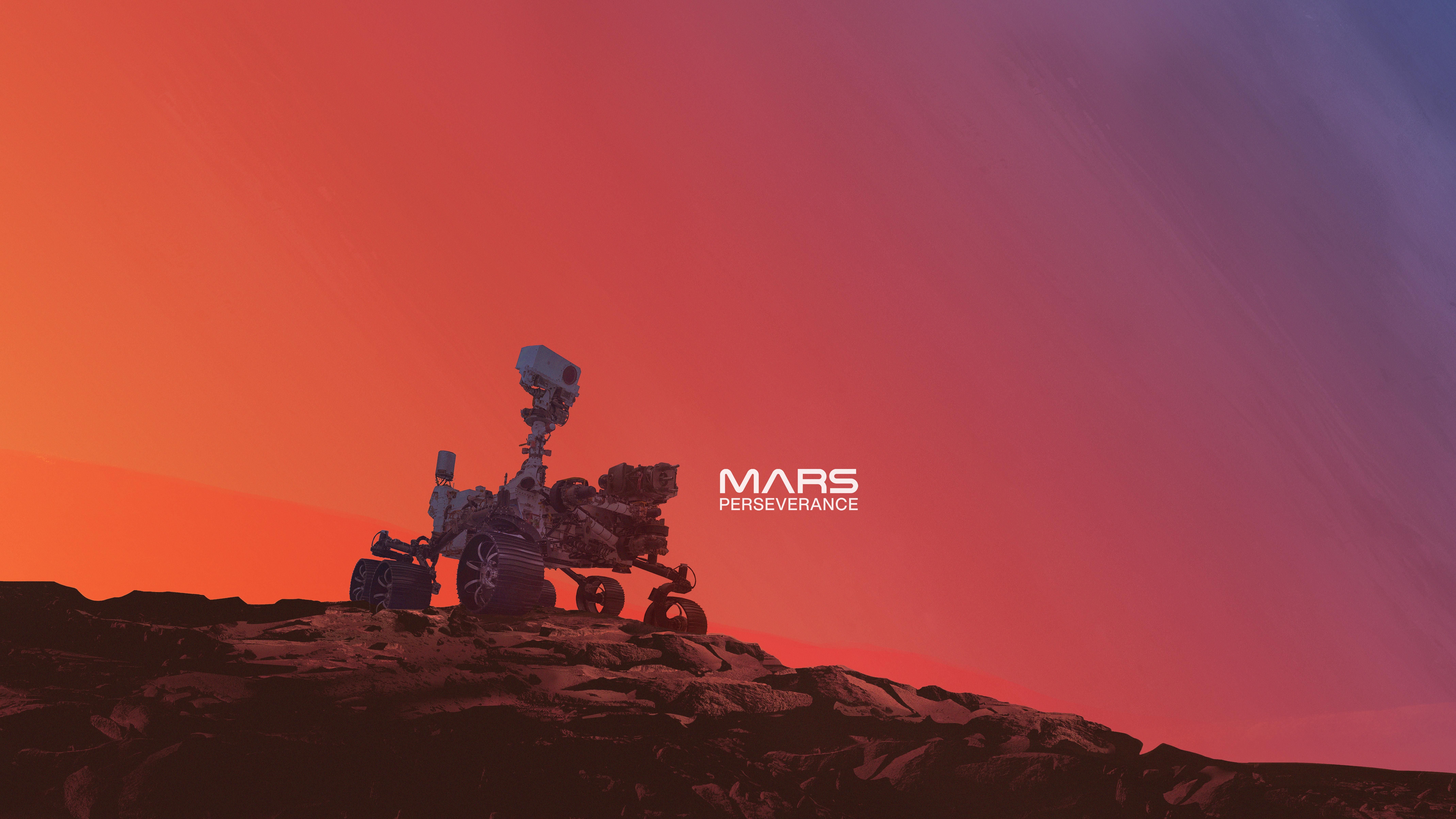 8556x4813 Perseverance Rover on Mars (Gradient Illustration). NASA Jet Propulsion Laboratory (JPL)