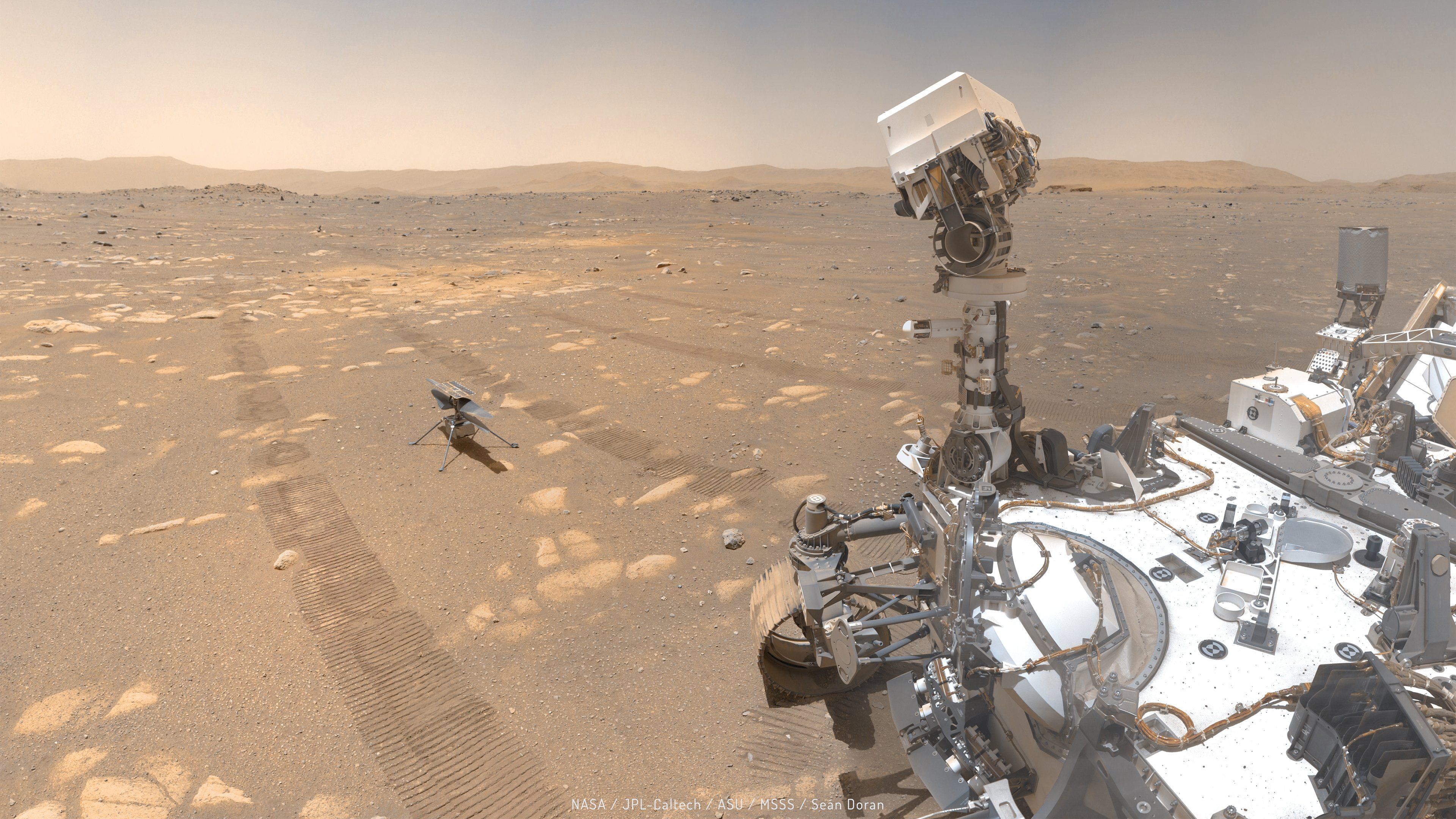 3840x2160 amazing photo from the Perseverance rover's 1st year on Mars