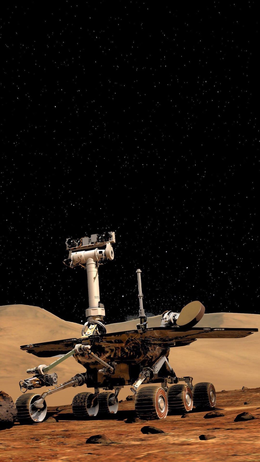 1080x1920 I made an Oledified Opportunity Mars Rover phone wallpaper, hope you like it!