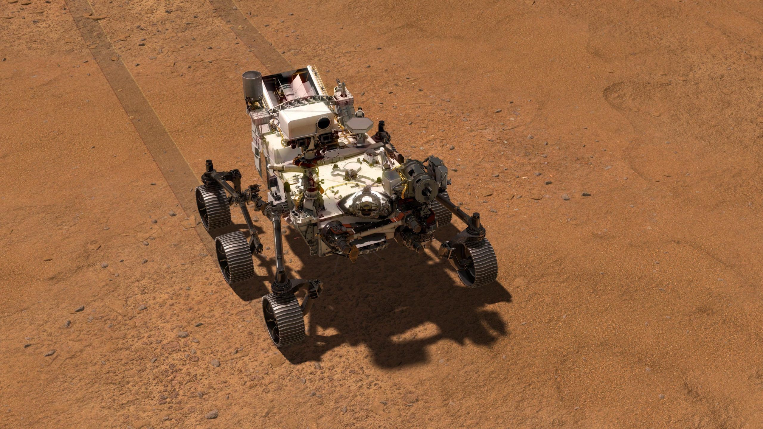 2560x1440 NASA's Perseverance Mars Rover Makes History With AI Planned Drive