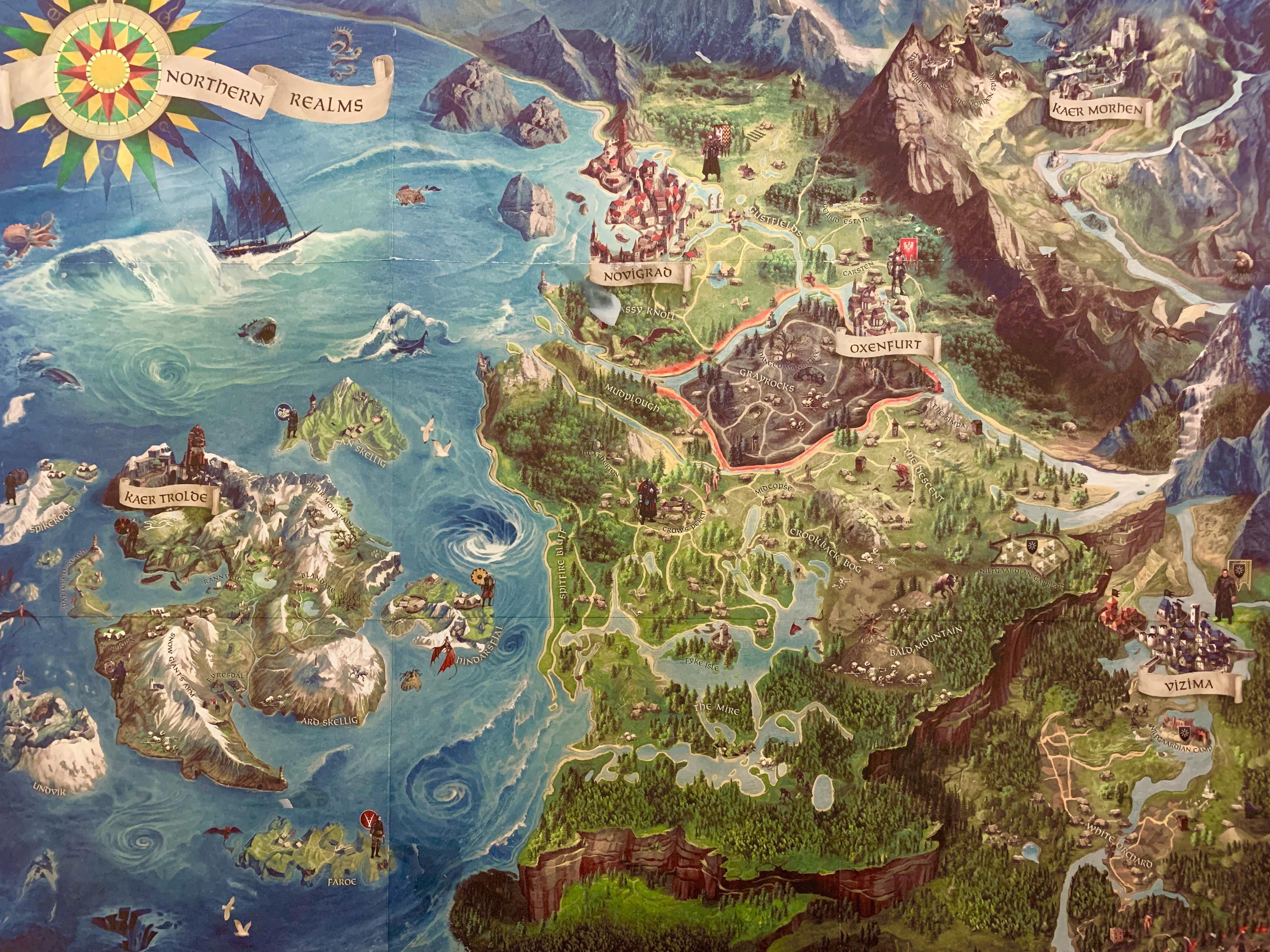 4032x3024 Witcher 3 map from the day one edition. I remember looking at this all day in work just waiting to get home and play it for the first time. Still the best