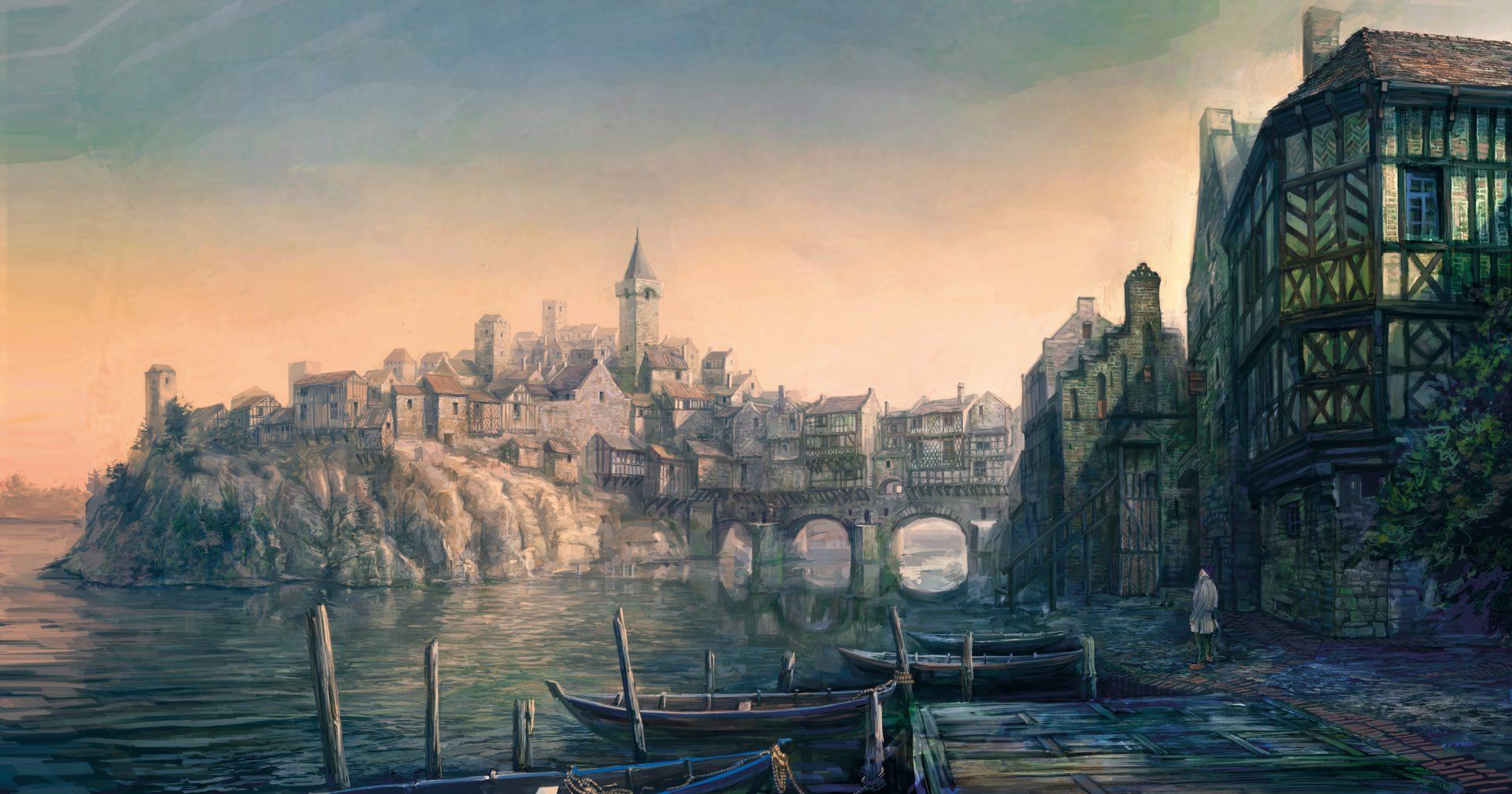 1920x1009 The Witcher 3 Cityscape Ultra HD Wallpaperx3500