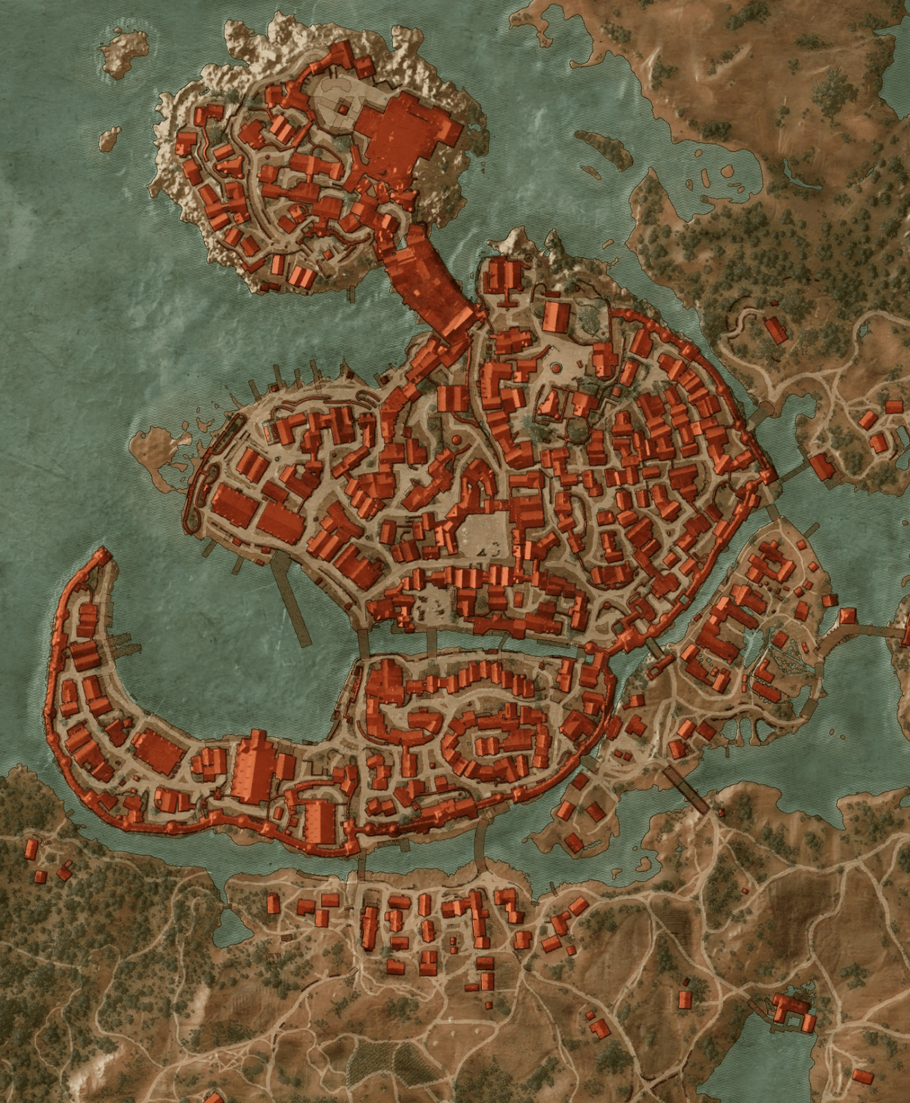 1320x1600 Witcher 3 World Maps