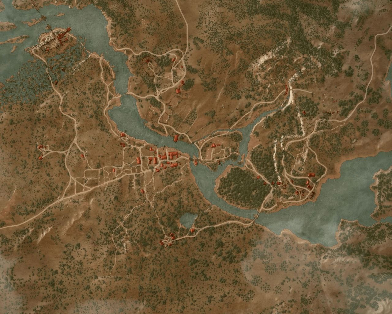 1280x1024 Witcher 3 World Maps