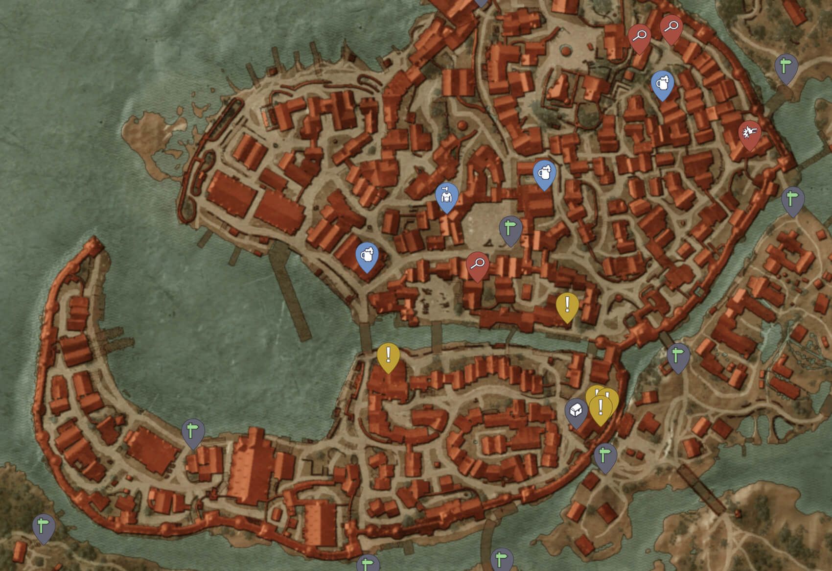 1700x1166 Map Witcher 3 Guide