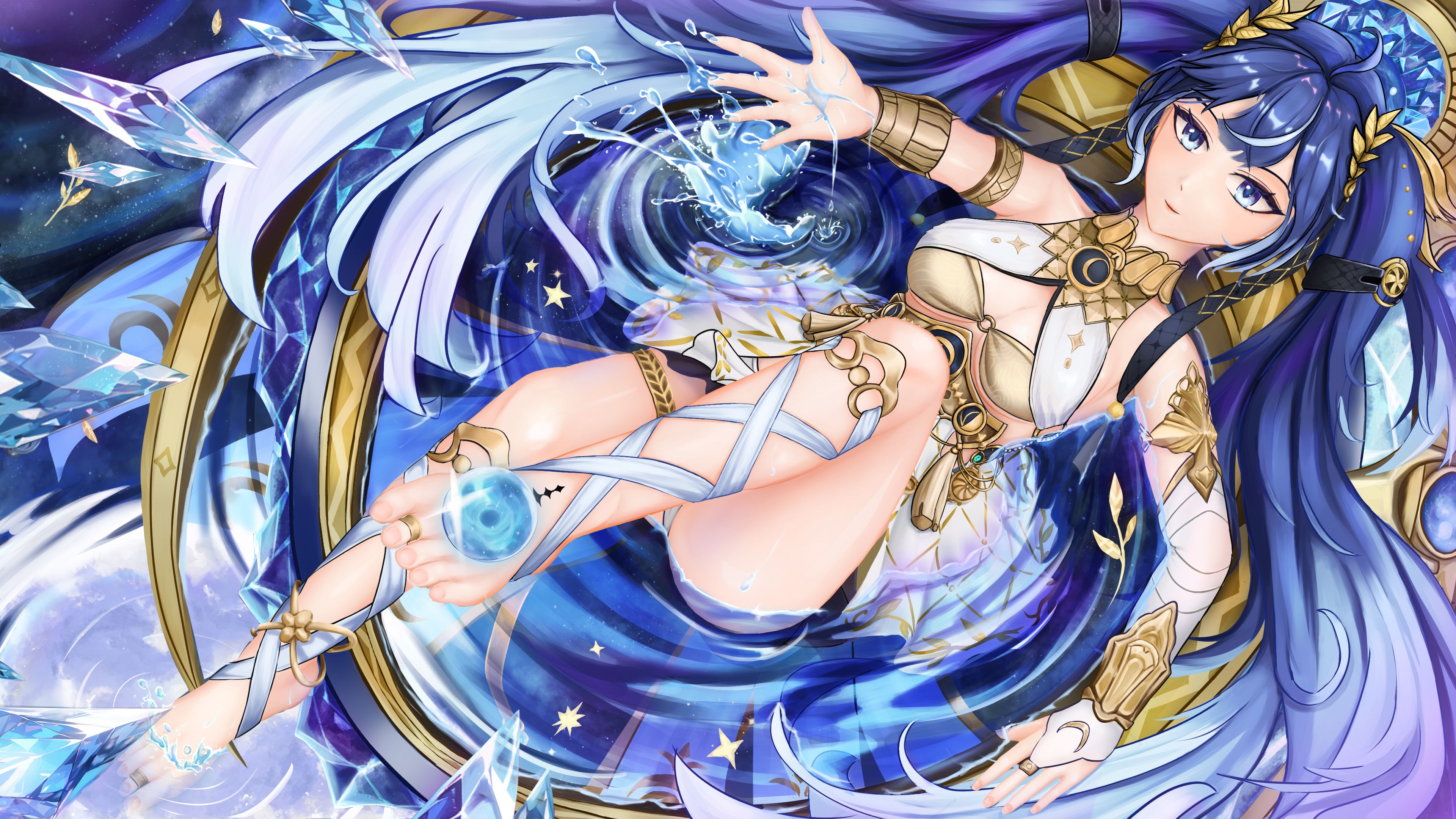 3840x2160 Iuno Waves Wallpaper by Pixiv ID 103967905 Anime Image Board