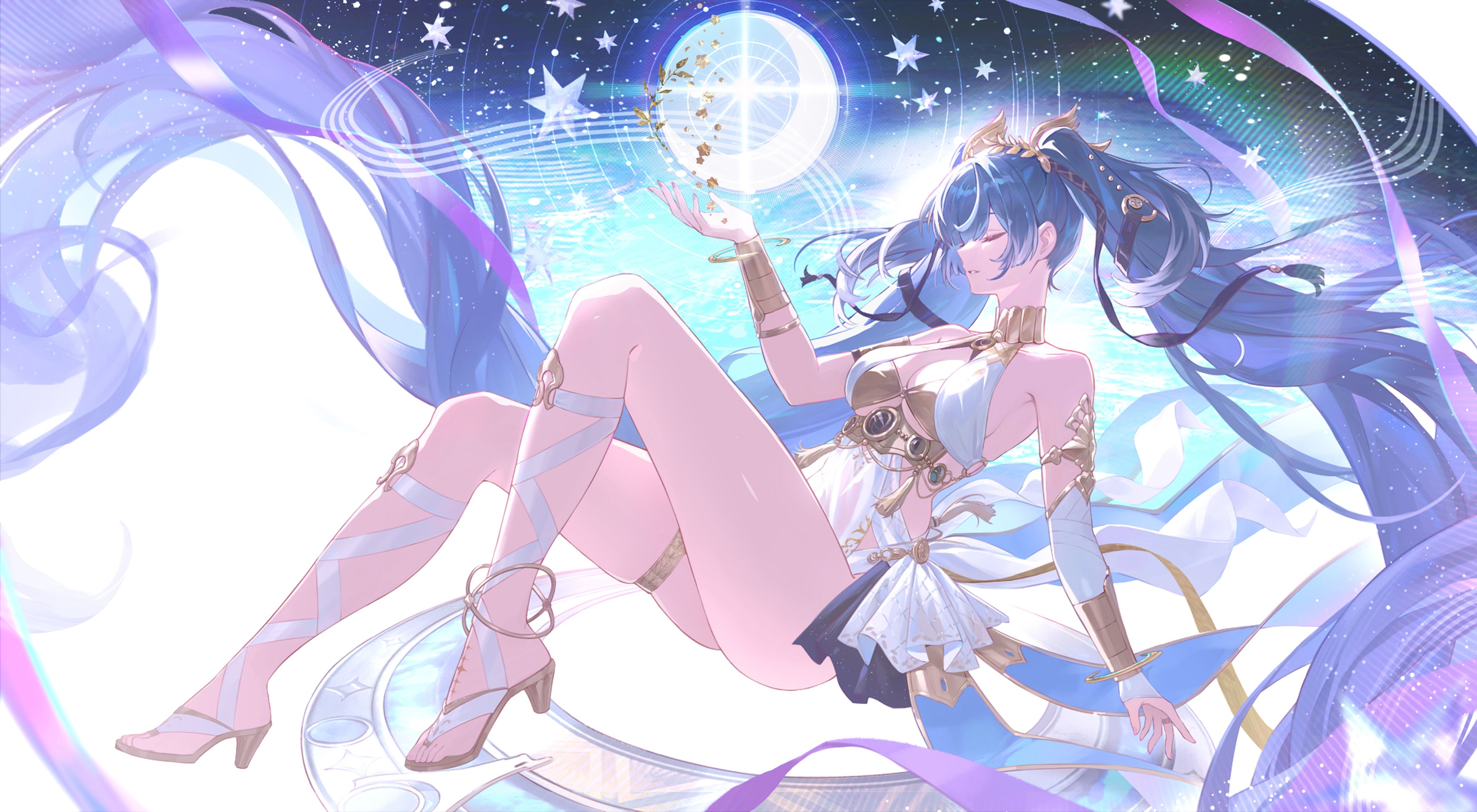 4000x2200 Iuno Waves Anime Image Board