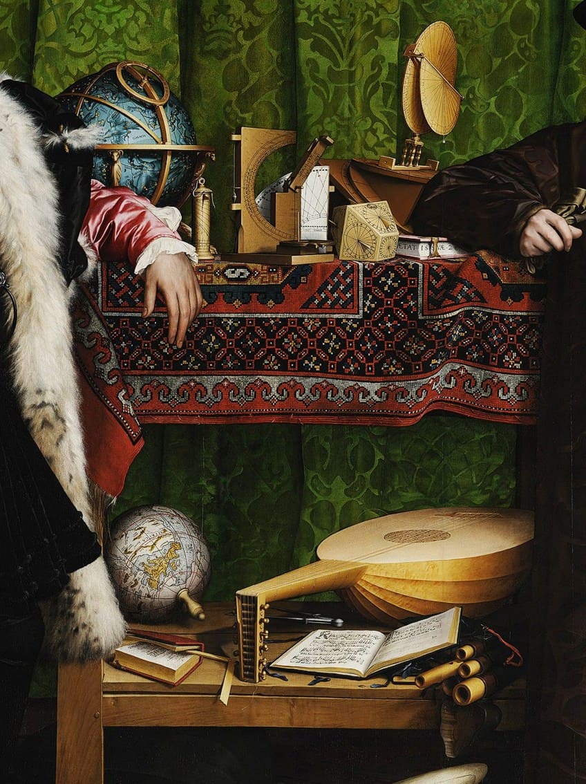 848x1134 The Ambassadors by Hans Holbein the Younger Detailed Analysis
