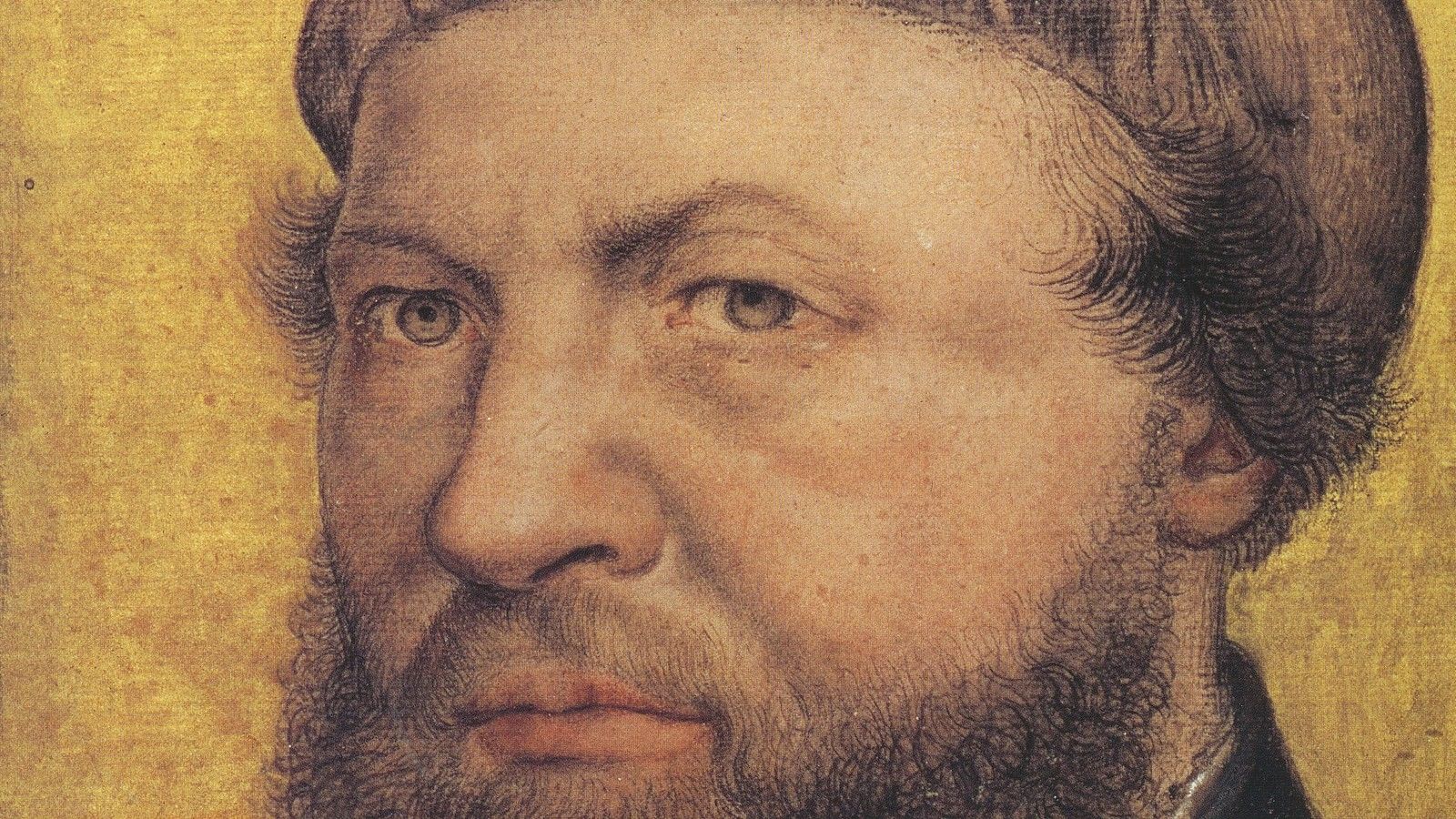 1600x900 Portrait of Hans Holbein the Younger History Encyclopedia