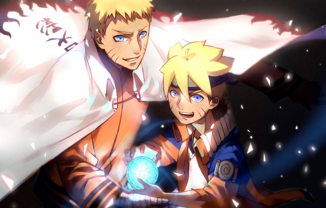 1332x850 Old And Young Naruto Rasengan Wallpaper