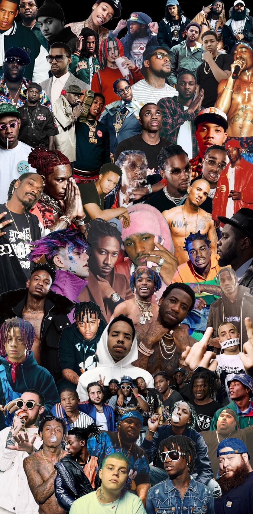 60 Rapper wallpapers collages ideas  celebrity wallpapers rapper  wallpaper iphone cute lockscreens